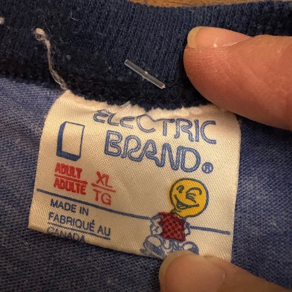 Blue Silent Lady T-Shirt 1980s vintage t shirt see pics for measurements - Picture 5 of 6